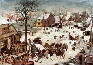 Pieter Bruegel der Ältere: Volkszählung zu Bethlehem, 1566