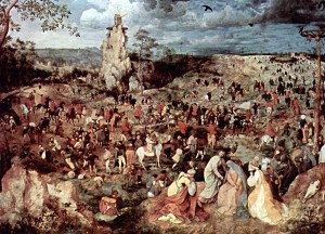 Pieter Bruegel der Ältere: Aufstieg zum Kalvarienberg, 1564